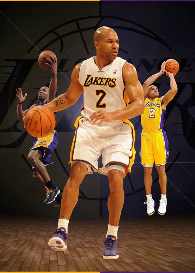 derek fisher #2 white jersey